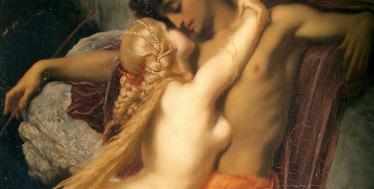 Crop of Leighton's "The Fisherman and the Syren."